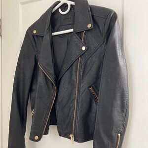 Faux leather jacket